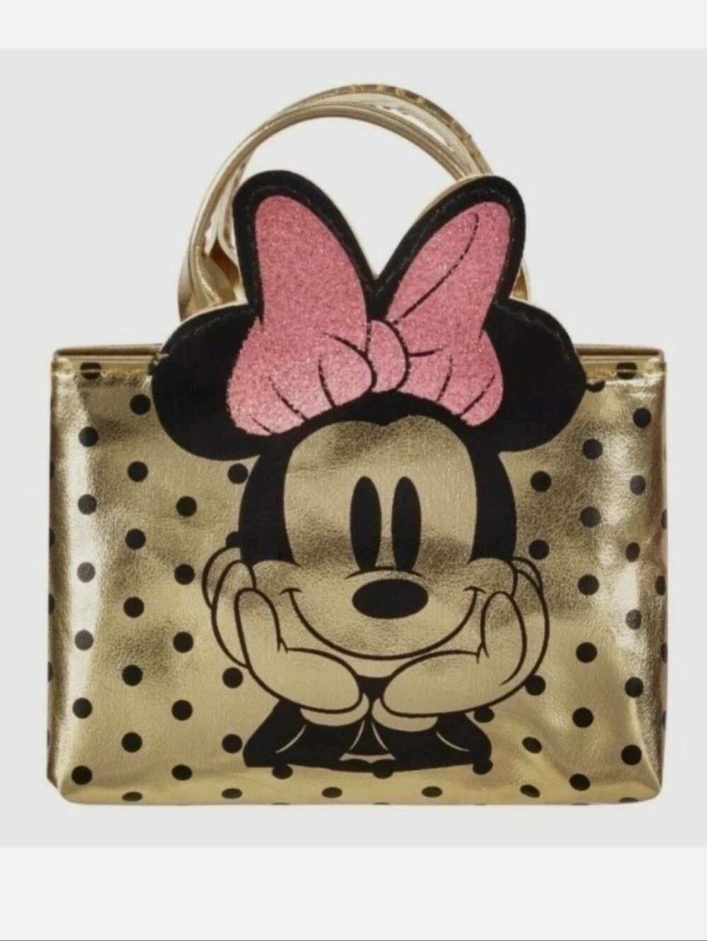 NEW SHOPKINS DISNEY REAL LITTLES GOLD MINNIE MOUSE HANDBAG WITH 7 SURPRISES